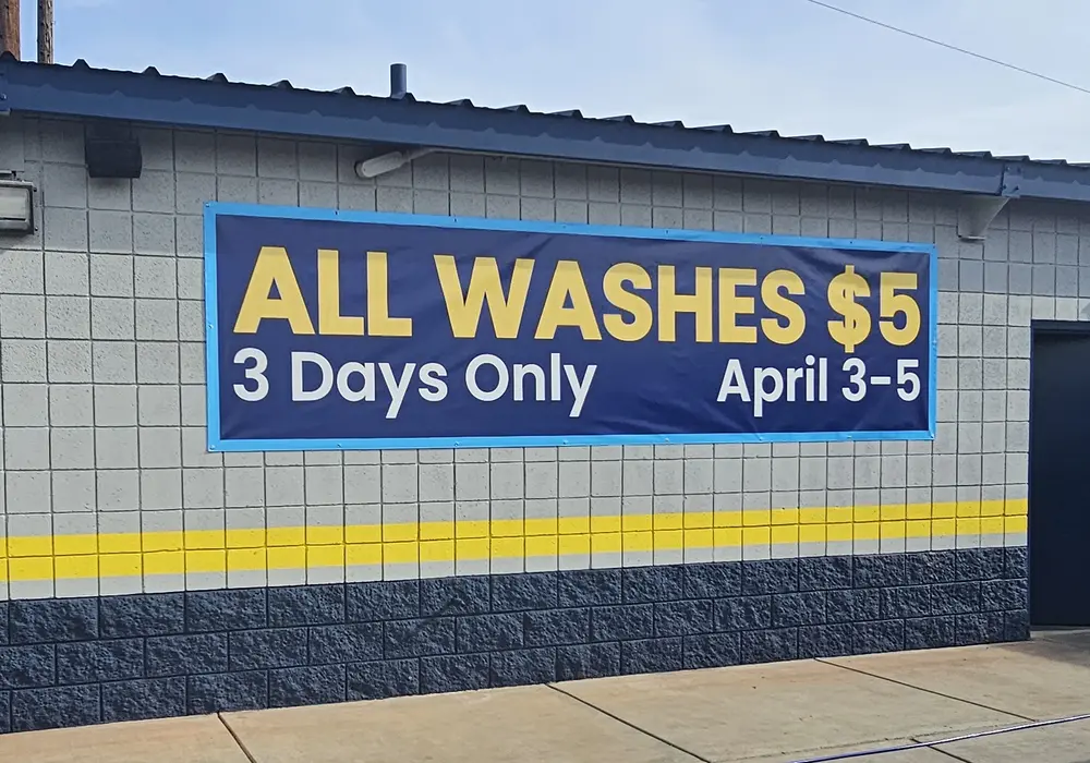 Commercial building signage example