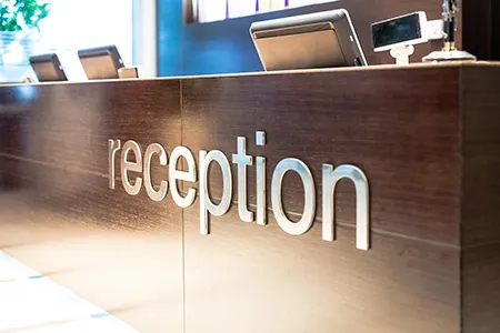Reception Desk Signs