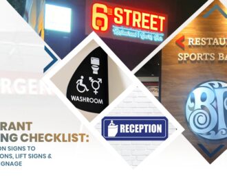 Restaurant Branding Checklist: From Reception Signs to Washroom Icons, Lift Signs & Directional Signage