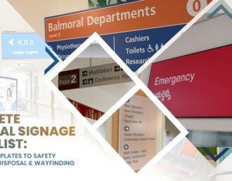 Complete Hospital Signage Checklist: From Doctor Plates to Safety Signs, Waste Disposal & Wayfinding